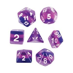 7-Piece Polyhedral Dice Set: Purple Haze